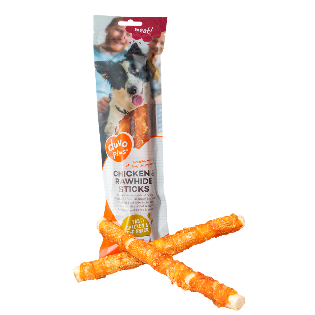 Chicken & Rawhide Sticks Large