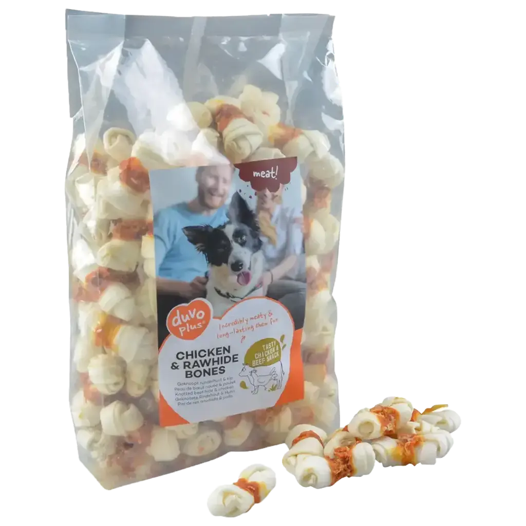 Chicken & rawhide small bones