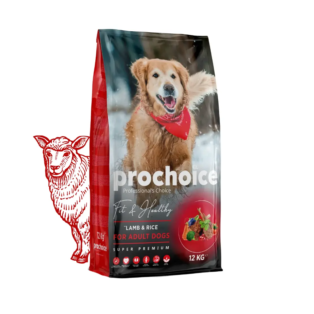 Prochoice Dry Food Lamb & Rice for Adult Dog / بروتشويس طعام جاف بلحم الضأن والأرز للكلاب البالغة