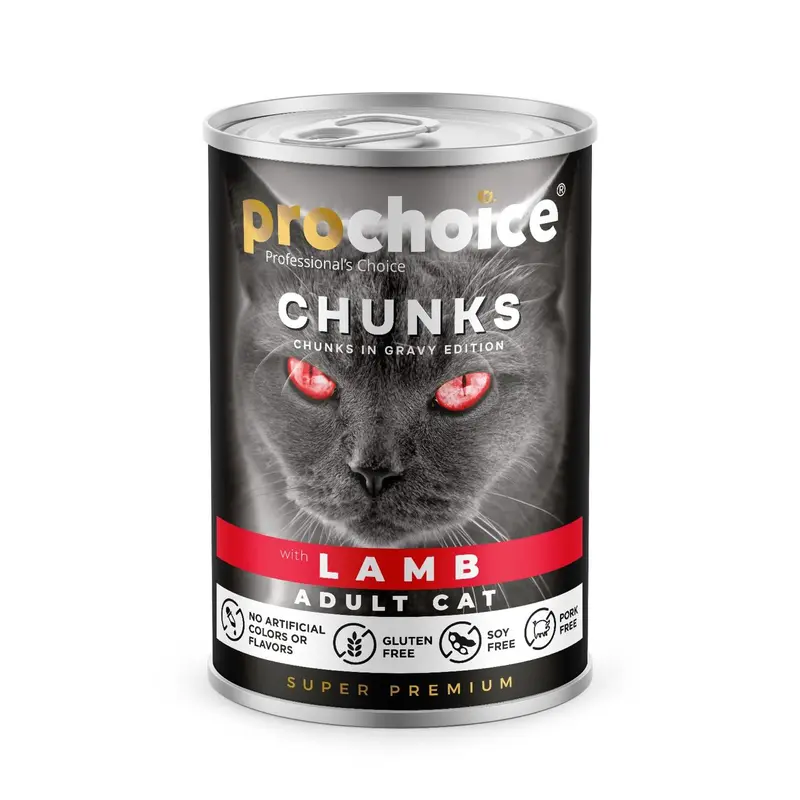 Prochoice | Food For Adult Cats With Lamb in Gravy / بروتشويس | طعام للقطط البالغة بلحم الضأن في المرق