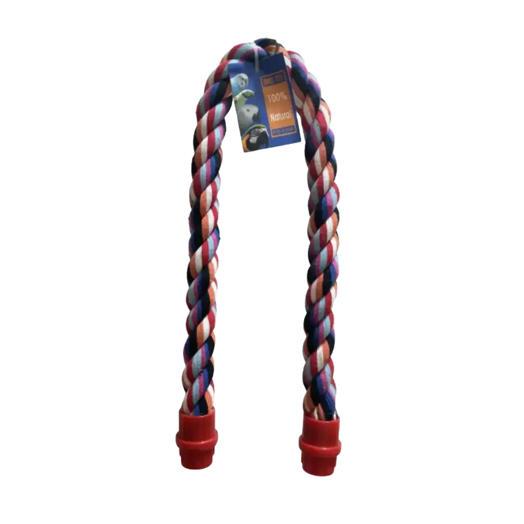Colorful bird perch rope-large