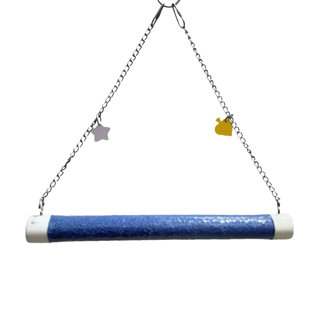 قضيب وقوف الطيور الرملي الأزرق مع سلسلة