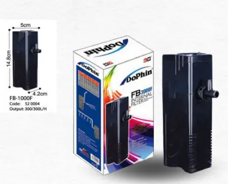 KW Zone Dophin Internal Filter FB-1000F كي دبليو زون دوفين فلتر داخلي إف بي-١٠٠٠ إف 