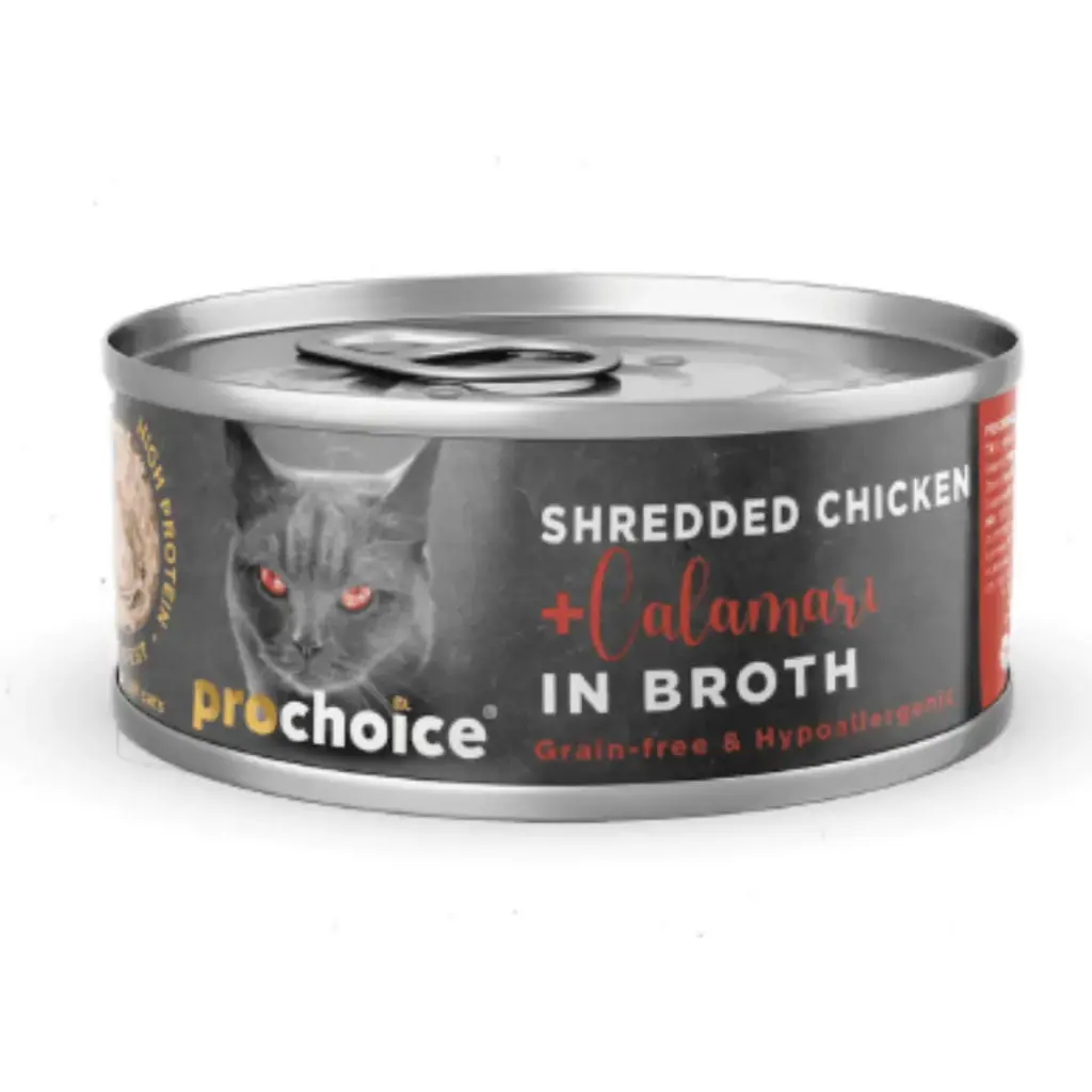 ProChoice Shredded Chicken and Calamari in Broth / بروتشويس شرائح الدجاج والحبار في المرق