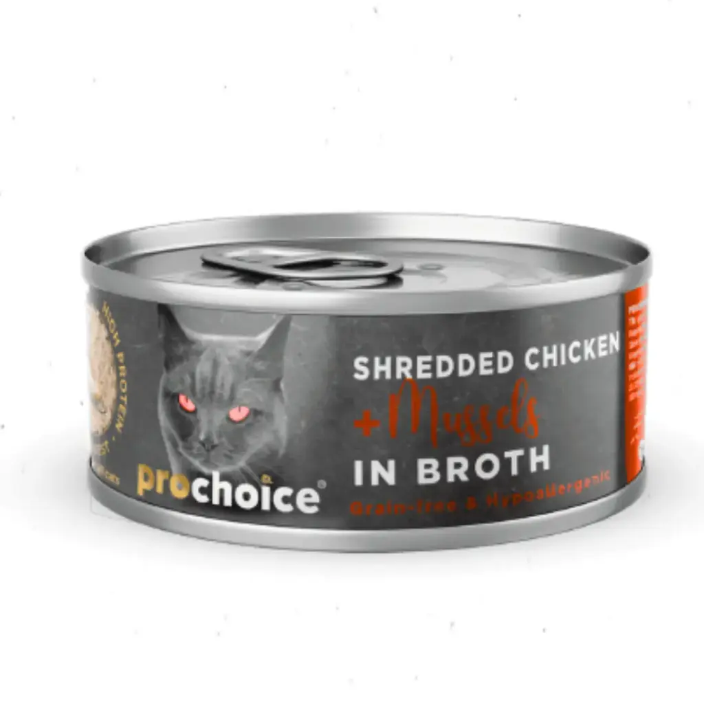 ProChoice Shredded Chicken and Mussels in Broth / بروتشويس شرائح الدجاج وبلح البحر في المرق