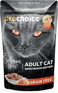 ProChoice Meaty Jelly Salmon and Liver / بروتشويس لحم بالجيلي بنكهة السلمون والكبد