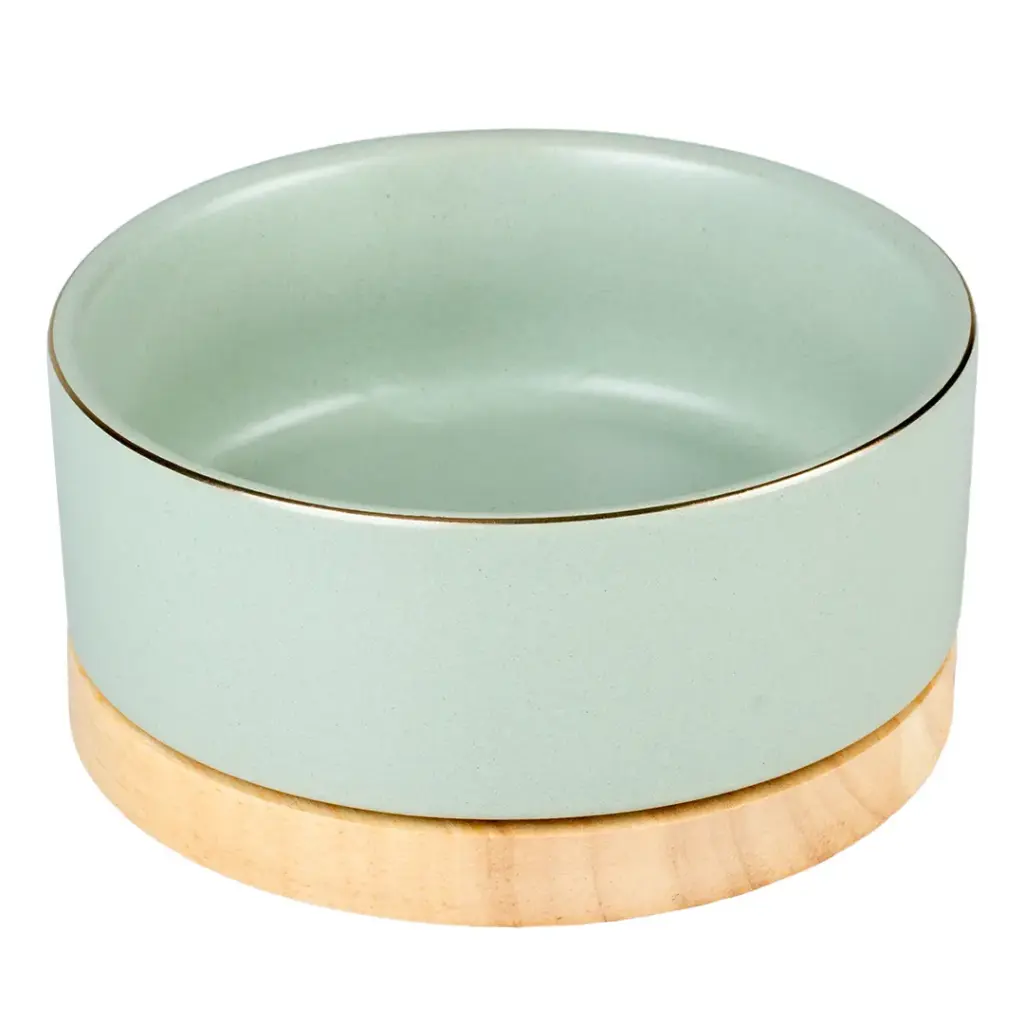 Duvo Feeding Bowl Stone - Timber Green / وعاء طعام حجري من دوفو - أخضر