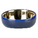 Duvo Feeding Bowl Stone - Gold Blue / وعاء طعام حجري من دوفو - أزرق ذهبي