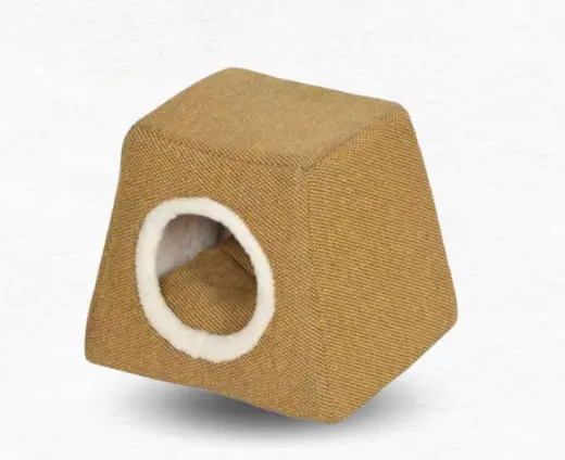 Brown Chevron Cat Cave / كهف القطط شيفرون بني 