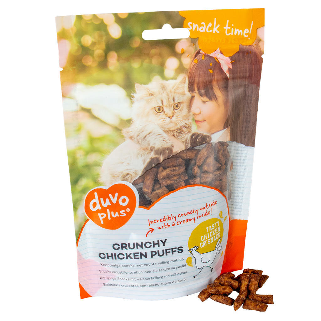 Duvo Cat Crunchy Chicken Puffs