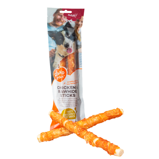 Chicken & Rawhide Sticks Large