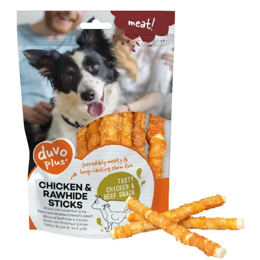 Chicken & rawhide sticks small /عظام دجاج وراوده صغيرة 