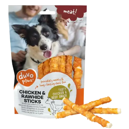 Chicken & rawhide sticks small