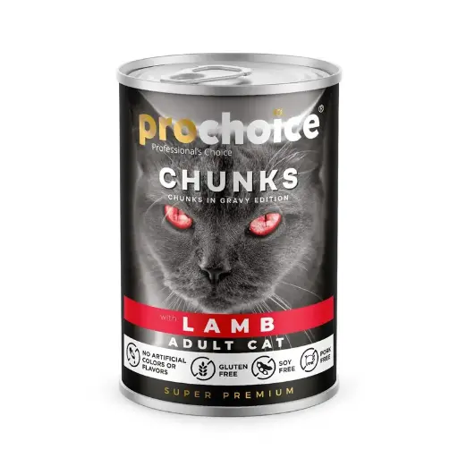 Prochoice | Food For Adult Cats With Lamb in Gravy / بروتشويس | طعام للقطط البالغة بلحم الضأن في المرق
