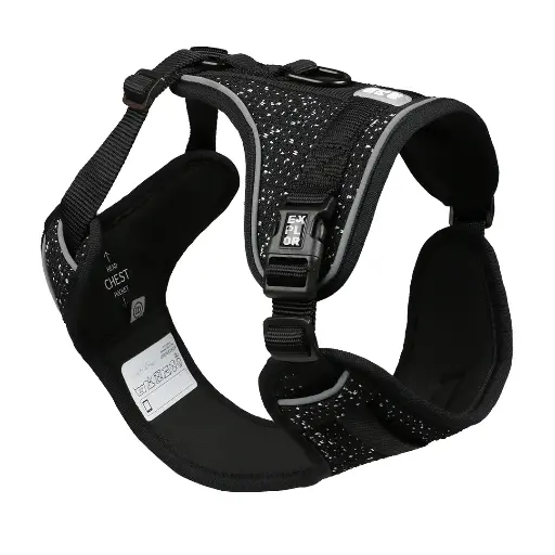 Medium-Ultimate fit no-pull harness fashion granite black / مقود مقاس متوسط بمقاس مثالي يمنع السحب - ألوان جرانيت الأسود