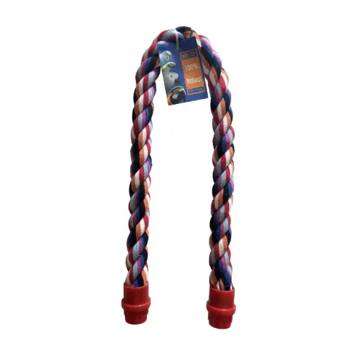 Colorful bird perch rope-large / حبل وقوف الطيور الملون - كبير
