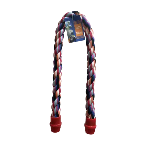 Colorful bird perch rope-large