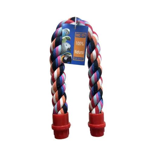 Colorful bird perch rope-small / حبل وقوف الطيور الملون - صغير
