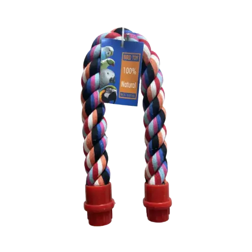 Colorful bird perch rope-small