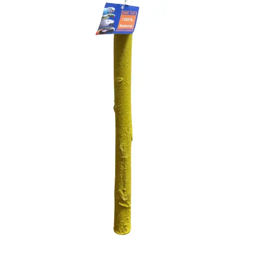 Yellow bird sand perch rod-large / قضيب وقوف الطيور الرملي الأصفر - كبير