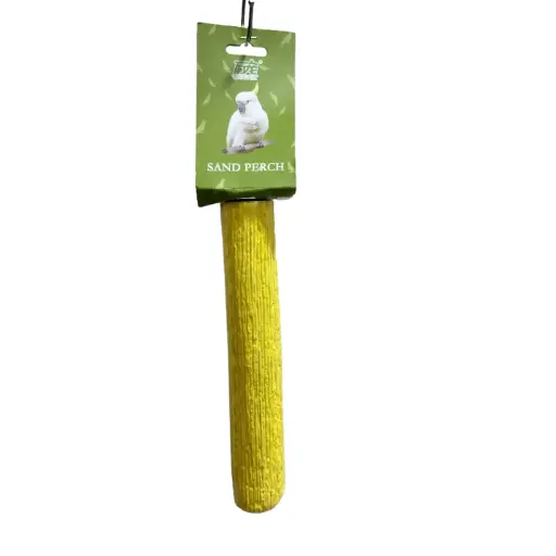 Yellow - Bird Sand Perch / قضيب وقوف الطيور الرملي الأصفر