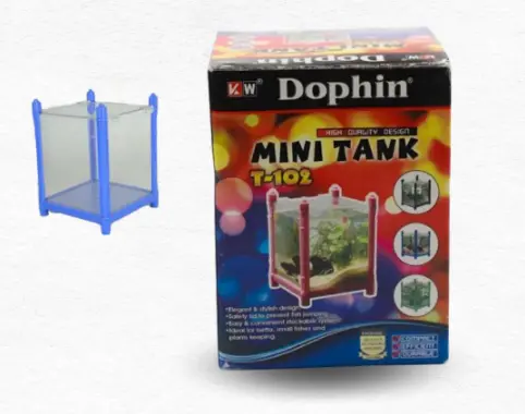 كي دبليو زون دوفين حوض صغير - أزرق / KW Zone Dophin Mini Tank - Blue 