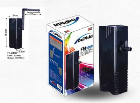 KW Zone Dophin Internal Filter FB-2000F كي دبليو زون دوفين فلتر داخلي إف بي-٢٠٠٠ إف