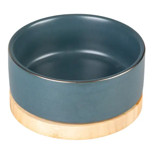 Duvo Feeding Bowl Stone - Timber Blue / وعاء طعام حجري من دوفو - أزرق
