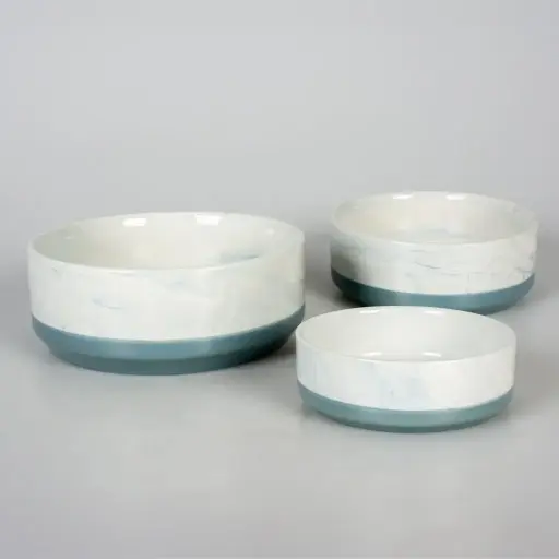 Duvo Feeding Bowl Stone - Cloudy Sky / وعاء طعام حجري من دوفو - السماء الغائمة