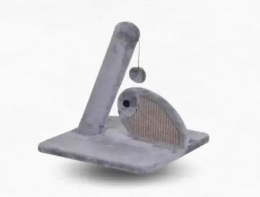 Fish-Shaped Scratching Post with Toy / عمود خدش على شكل سمكة مع لعبة 