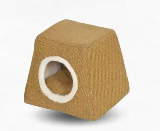 Brown Chevron Cat Cave / كهف القطط شيفرون بني 