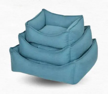 Cozy Blue Cat Bed سرير القطط الأزرق المريح 