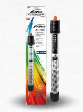 KW Zone Dophin Glass Heater 100W / كي دبليو زون دولفين سخان زجاجي 100 واط 