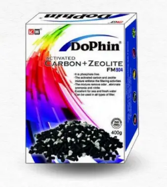 KW Zone Dophin Activated Carbon + Zeolite FM904 / كي دبليو زون دولفين كربون منشط + زوليت إف إم 904 