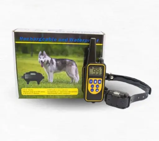 Pet Training Collar Rechargeable and Waterproof / طوق تدريب الحيوانات قابل لإعادة الشحن ومقاوم للماء