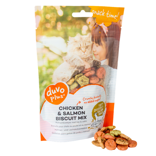 Duvo Cat Chicken & Salmon Biscuit Mix