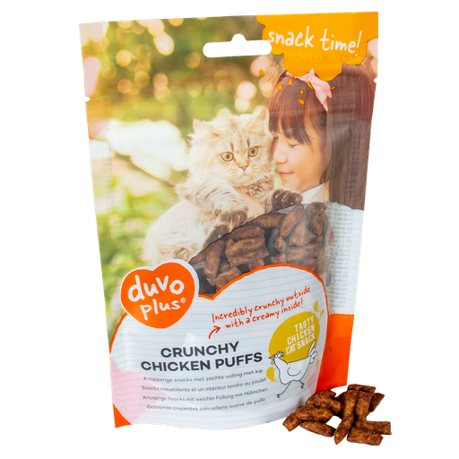 Duvo Cat Crunchy Chicken Puffs
