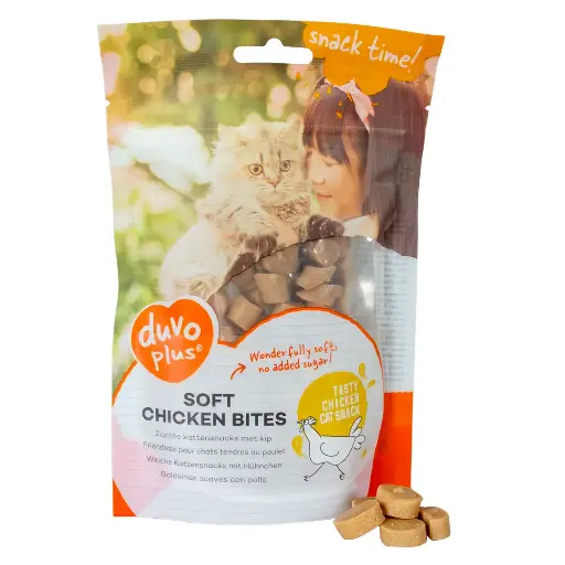 Duvo Cat Soft Chicken Bites / دوفو قطع الدجاج الطرية للقطط
