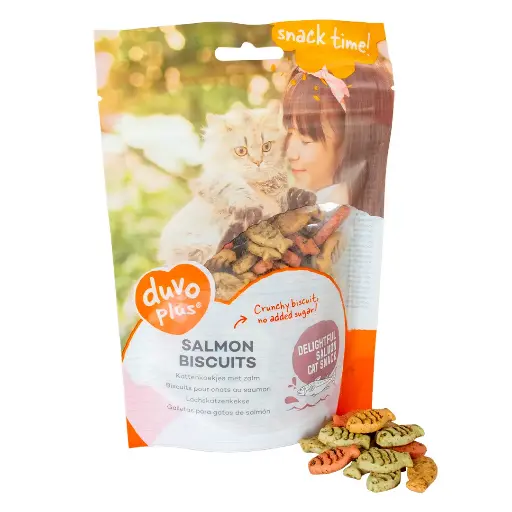 Duvo Cat Salmon Biscuits / دوفو بسكويت السلمون للقطط
