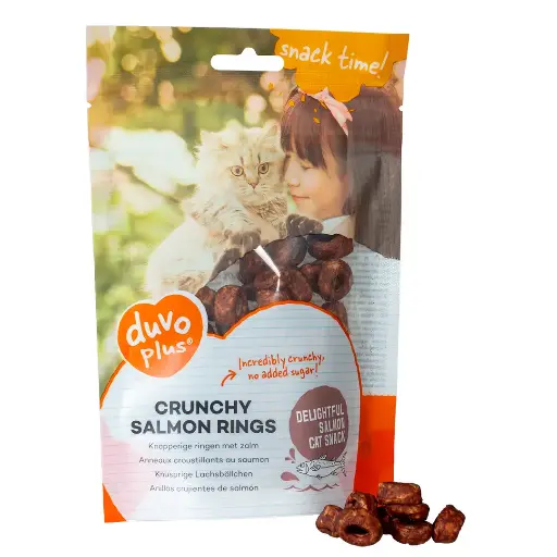 Duvo Cat Crunchy Salmon Rings / دوفو حلقات السلمون المقرمشة للقطط
