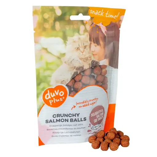 Duvo Cat Crunchy Salmon Balls / دوفو كرات السلمون المقرمشة للقطط
