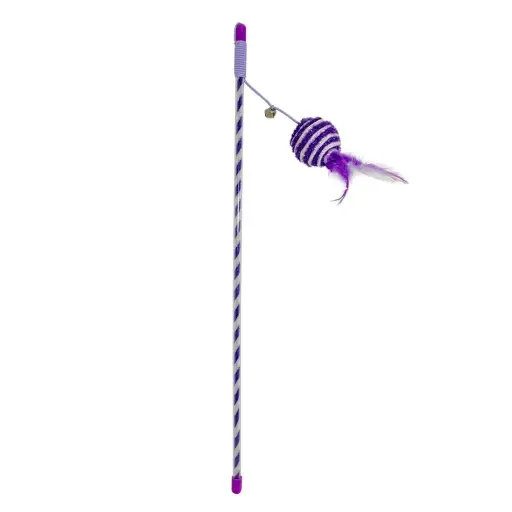 Duvo Cat Playing Rod - Purple / عصا لعب للقطط دوفو - بنفسجي